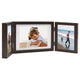 Vidaxl Photo frame Triptych 28x18 cm+2x (13x18 cm) Brown