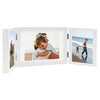 VIDAXL FOTO FOTO TRIPTYCH 28x18 cm+2x (13x18 cm) bianco
