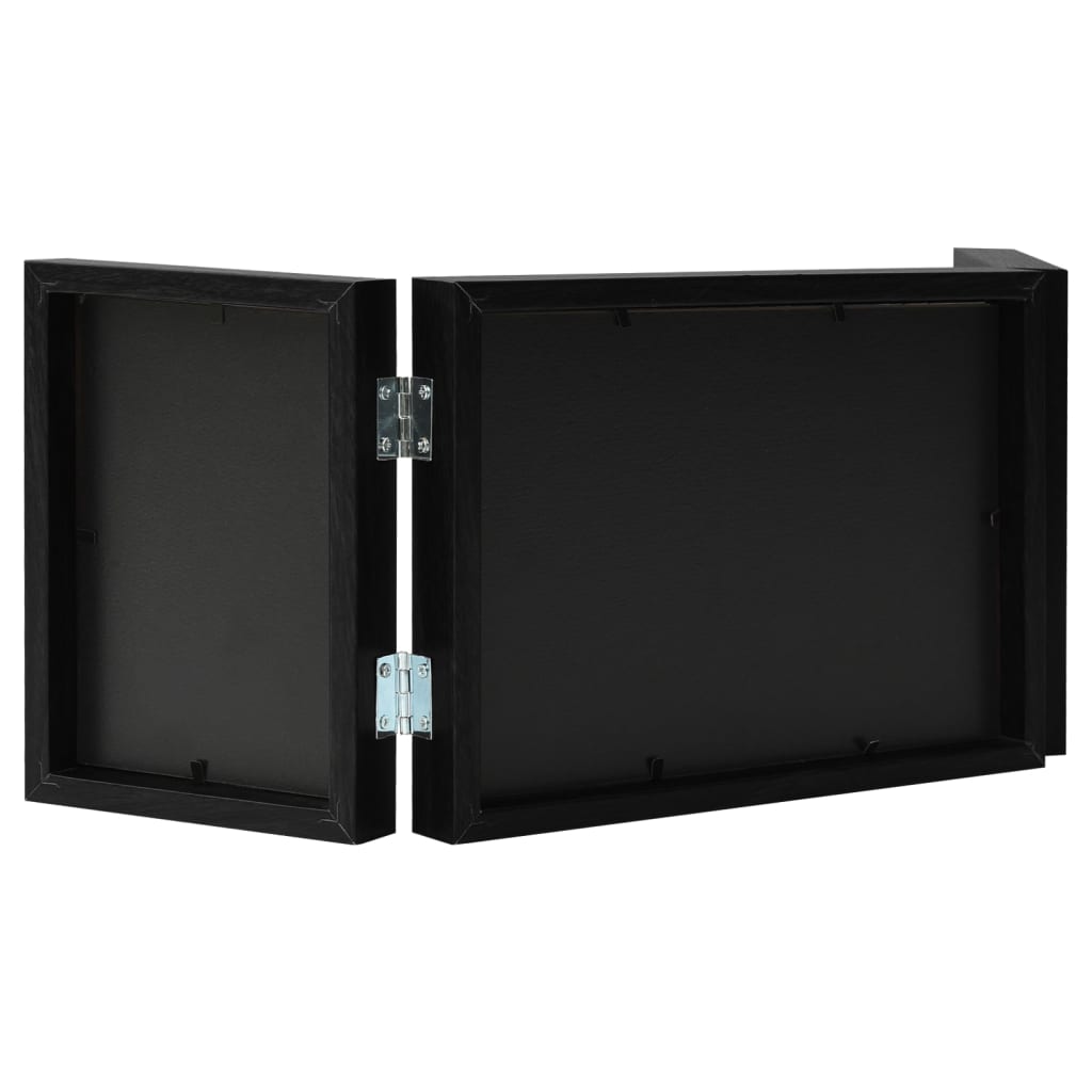 Vidaxl Frame del tríptico 22x15 cm+2x (10x15 cm) Negro