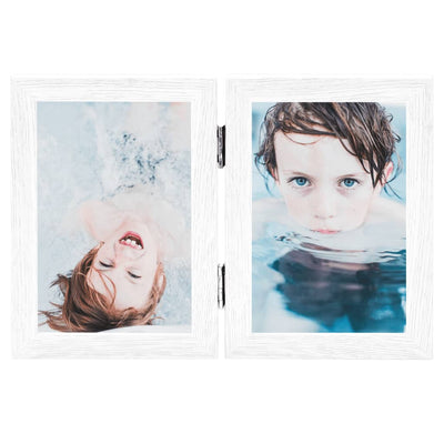 VIDAXL FOTO FRAMA NUBOON 2X (13x18 cm) bianco