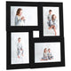 Vidaxl Frame para 4x (10x15 cm) Foto MDF Negro