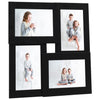 Vidaxl Frame para 4x (10x15 cm) Foto MDF Negro