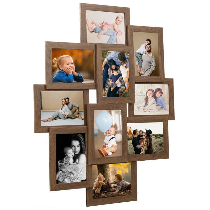 Vidaxl Frame foto per 10x (13x18 cm) foto mdf lichtbruin