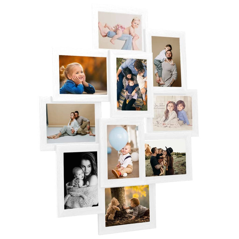 Vidaxl Frame para 10x (10x15 cm) Foto MDF White