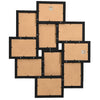Vidaxl fotolijst voor 10x(13x18 cm) foto mdf zwart