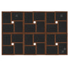 VIDAXL Frame di foto per 24x (10x15 cm) foto mdf marrone scuro