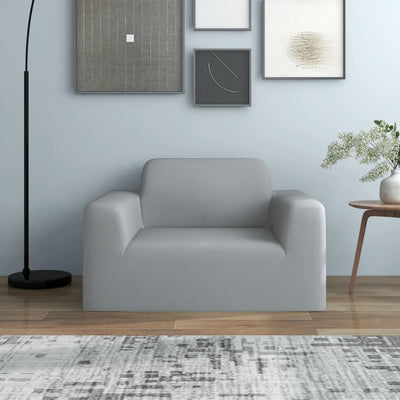 Vidaxl Stretch Furniture Cover per la maglia in poliestere grigio banco