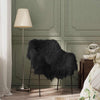 Vidaxl Cubierta de silla iCelander Leather 70x110 cm Negro