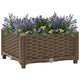 Vidaxl Planter elevado 40x40x23 cm de polipropileno