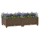 Vidaxl Planter elevado 80x40x23 cm de polipropileno