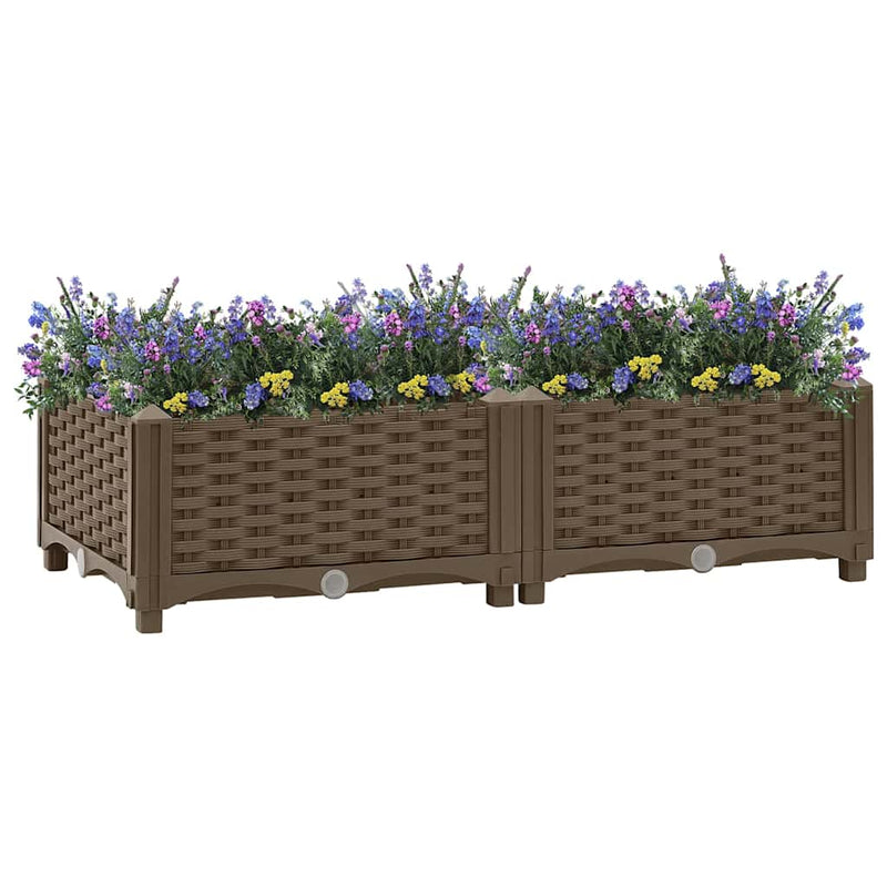 Fiano fioriera Vidaxl raccolta polipropilene 80x40x23 cm