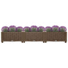 Vidaxl fioriera raccolta polpropilene 120x40x23 cm