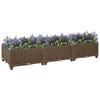Vidaxl fioriera raccolta polpropilene 120x40x23 cm