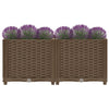 Inserzione di fioriere Vidaxl 80x40x38 cm polipropilene