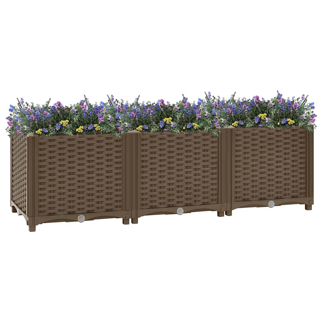Vidaxl Planter elevado 120x40x38 cm de polipropileno