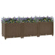 Vidaxl Planter elevado 120x40x38 cm de polipropileno