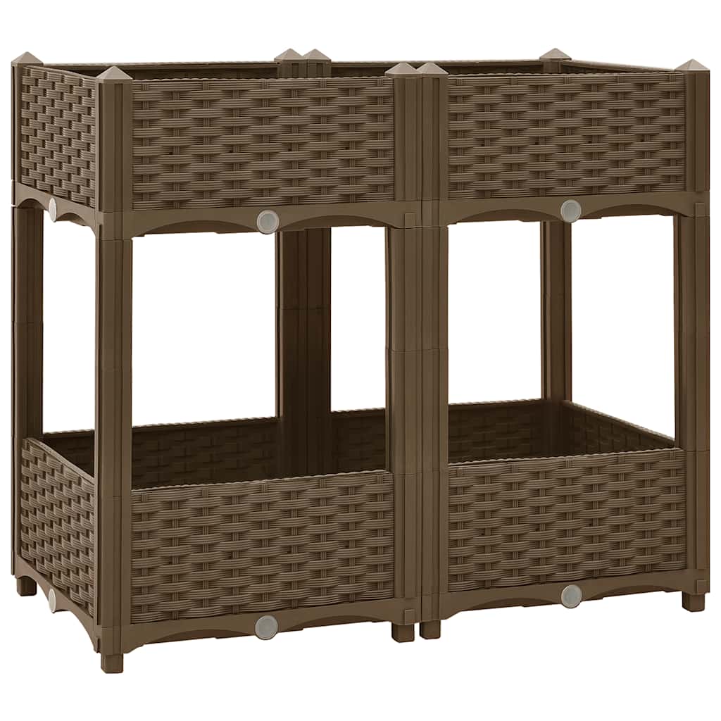 Vidaxl fioriera raccolta in polipropilene 80x40x71 cm