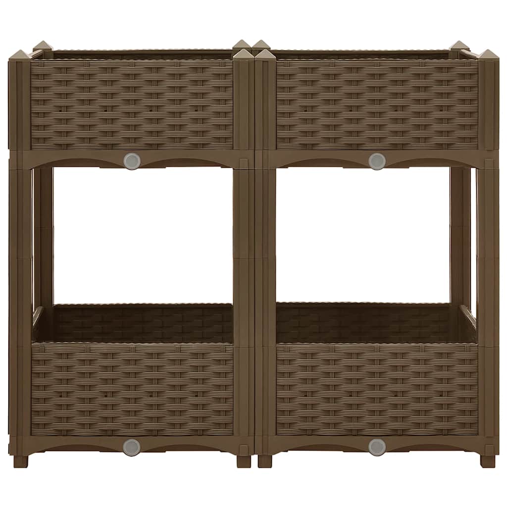 Vidaxl fioriera raccolta in polipropilene 80x40x71 cm