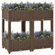 Vidaxl Planter elevado 80x40x71 cm de polipropileno