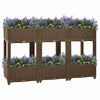 Vidaxl fioriera raccolta polpropilene 120x40x71 cm