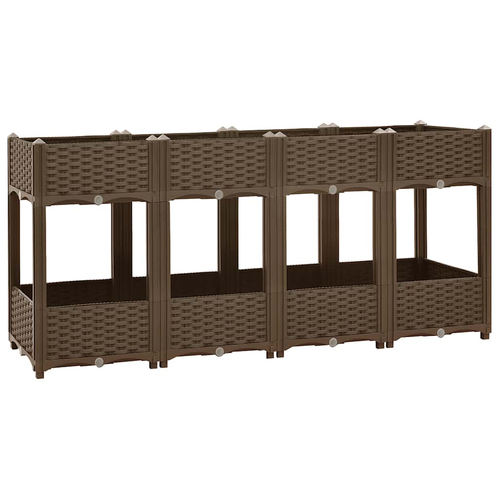 Vidaxl Planter recaudó 160x40x71 cm de polipropileno