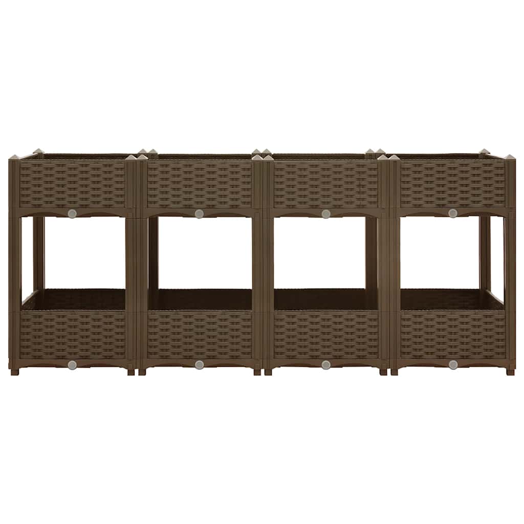 Vidaxl Planter recaudó 160x40x71 cm de polipropileno