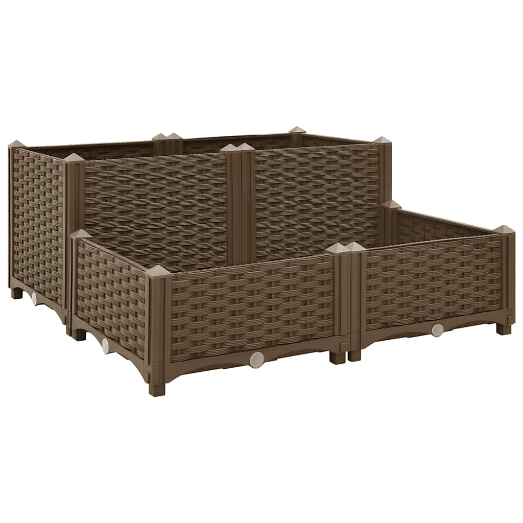 Fiotrice Vidaxl ha raccolto polipropilene 80x80x38 cm