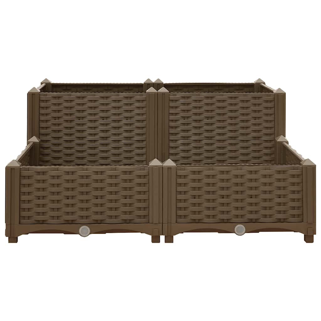 Fiotrice Vidaxl ha raccolto polipropilene 80x80x38 cm