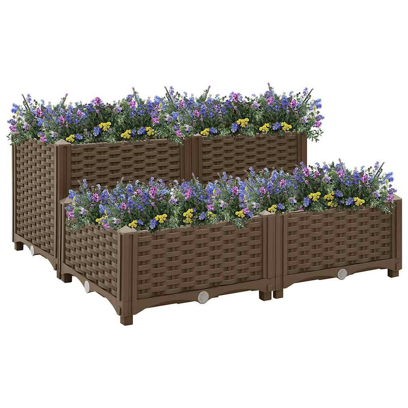Fiotrice Vidaxl ha raccolto polipropilene 80x80x38 cm