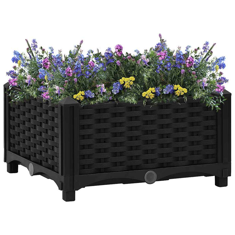 Vidaxl fioriera raccolta 40x40x23 cm polipropilene