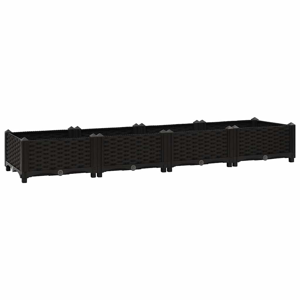 Vidaxl Planter criado 160x40x23 cm de polipropileno