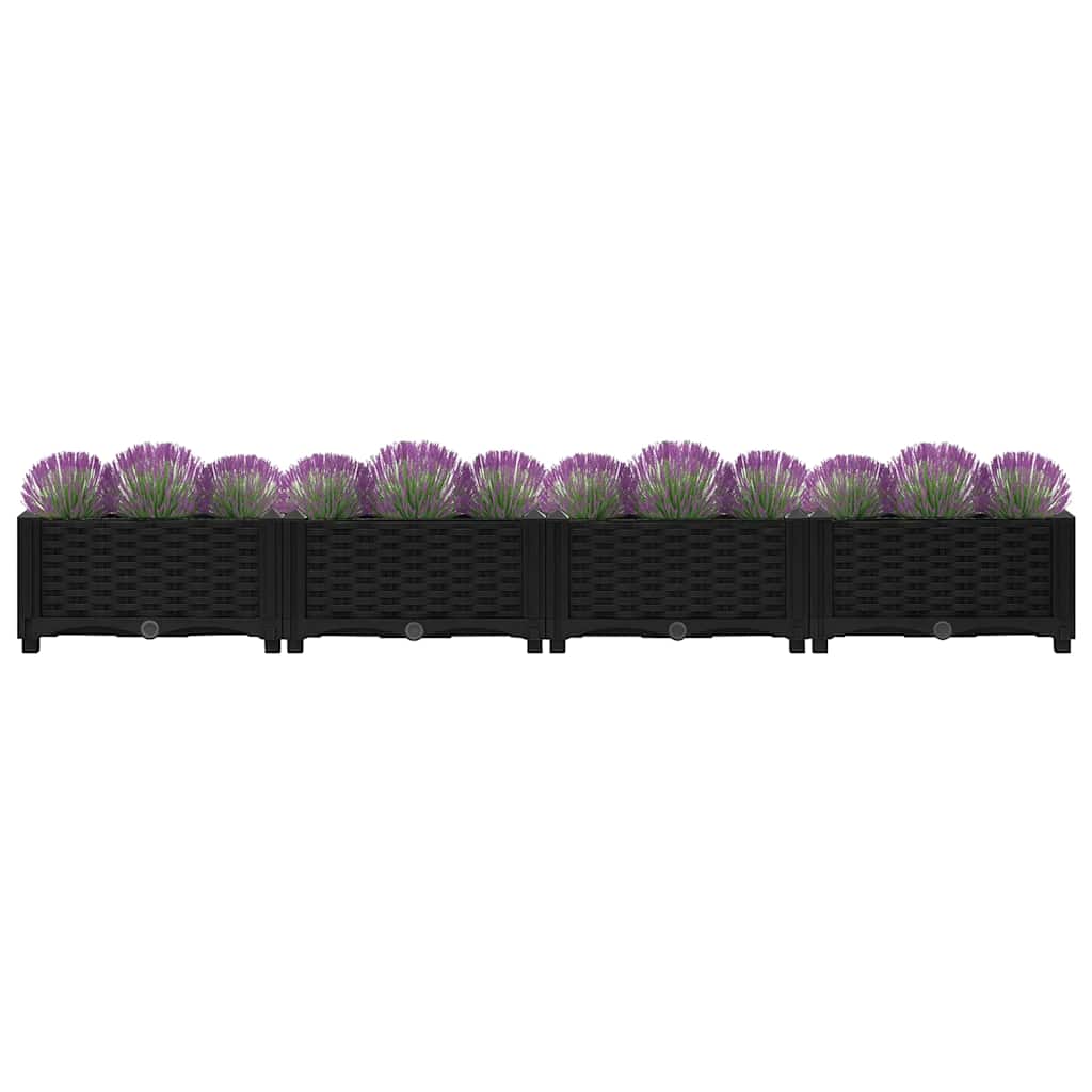 Vidaxl Planter criado 160x40x23 cm de polipropileno
