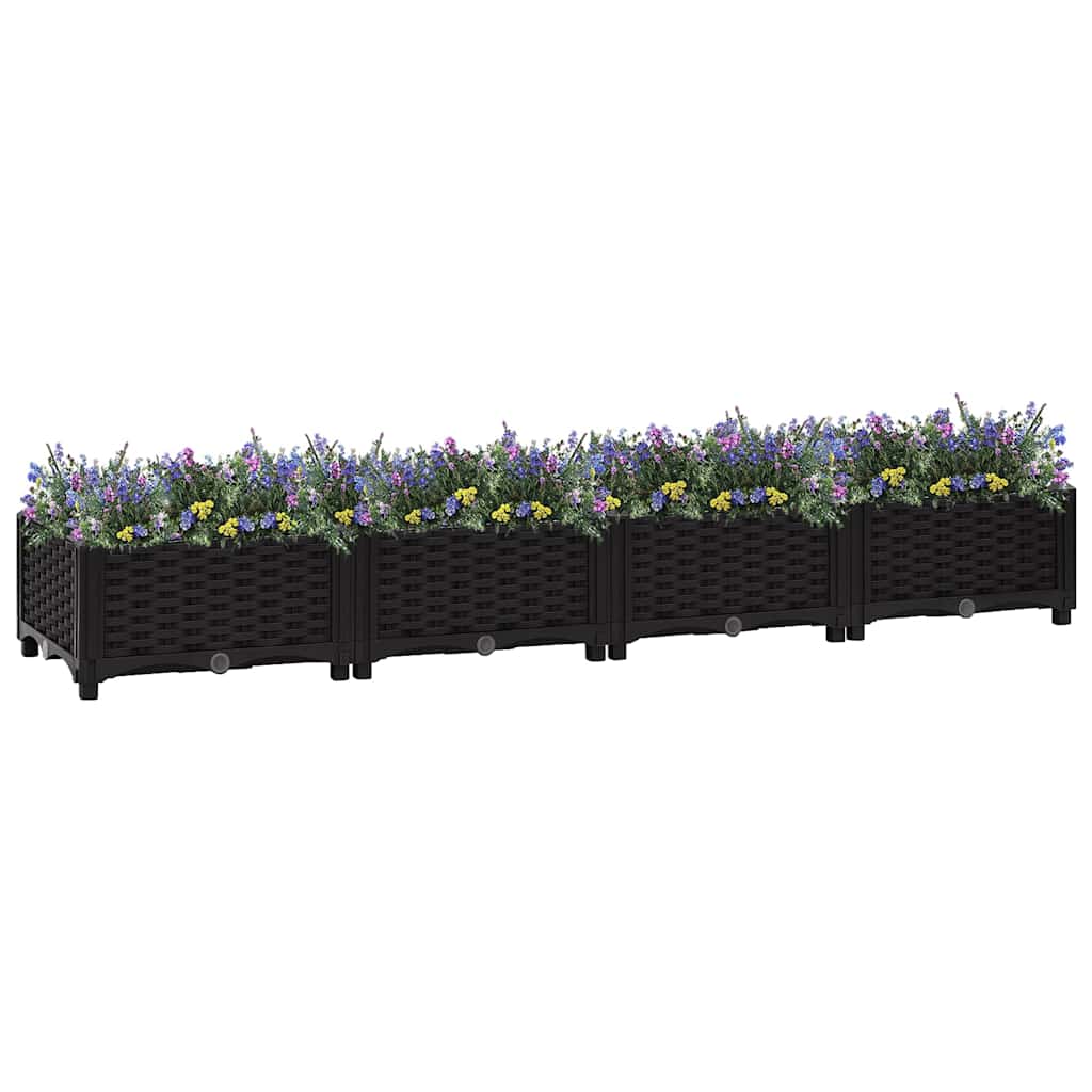 Vidaxl Planter criado 160x40x23 cm de polipropileno