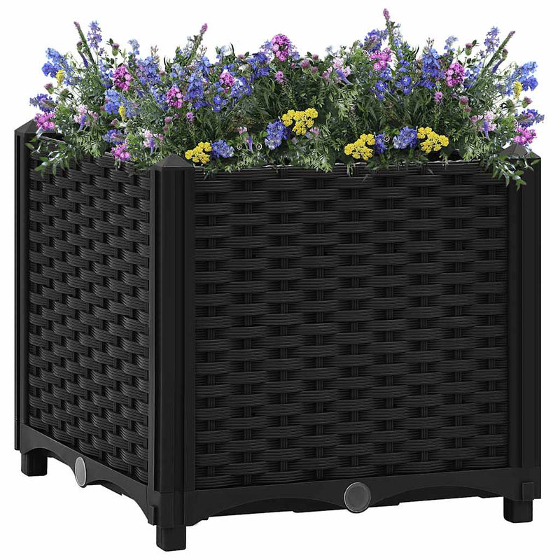 Vidaxl fioriera raccolta 40x40x38 cm polipropilene