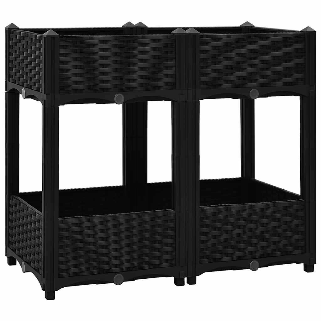 Vidaxl fioriera raccolta in polipropilene 80x40x71 cm