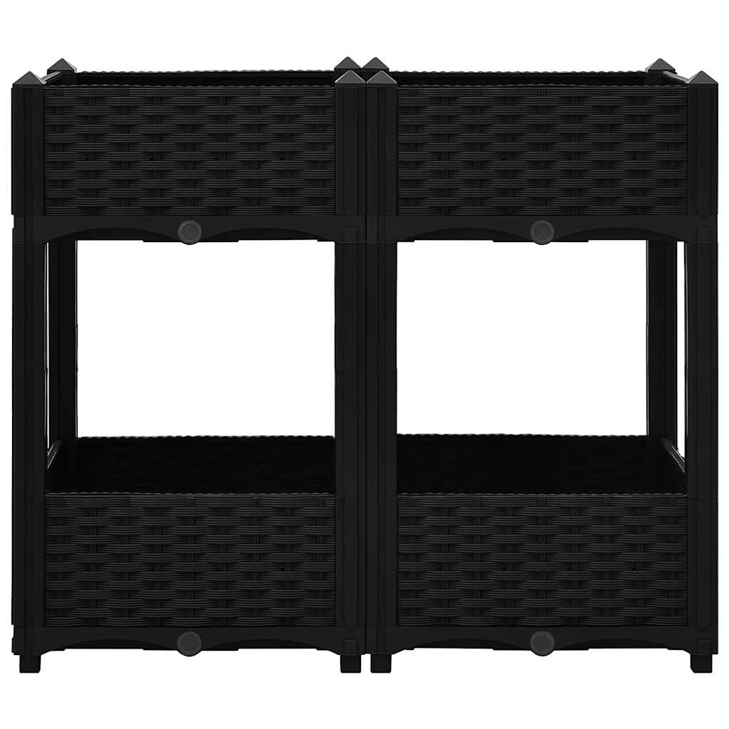 Vidaxl fioriera raccolta in polipropilene 80x40x71 cm