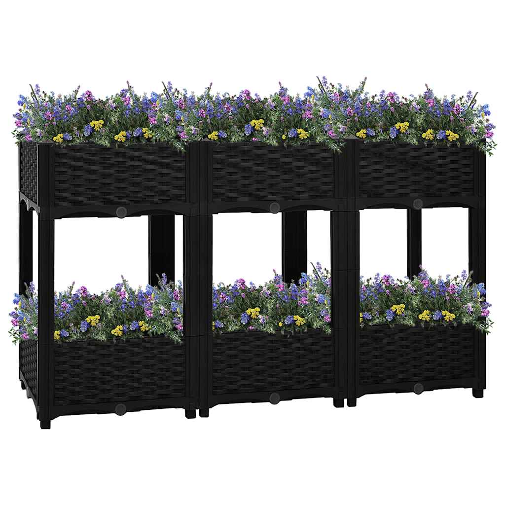 Vidaxl Planter recaudó 120x40x71 cm de polipropileno