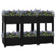 Vidaxl Planter recaudó 120x40x71 cm de polipropileno