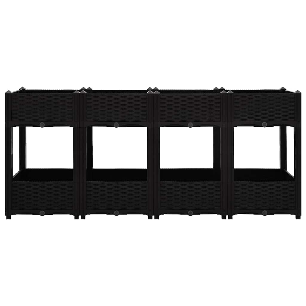 Fiano fioriera Vidaxl raccolta 160x40x71 cm polipropilene