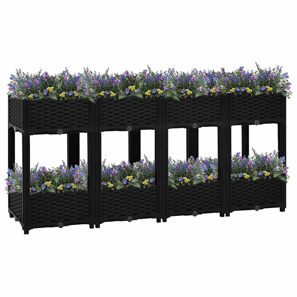 Vidaxl Planter recaudó 160x40x71 cm de polipropileno