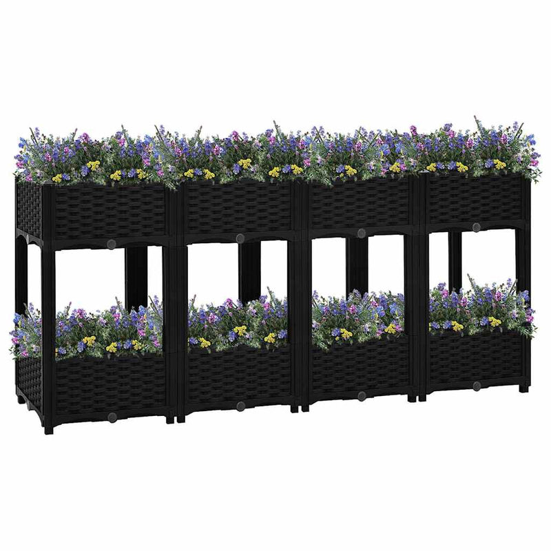 Fiano fioriera Vidaxl raccolta 160x40x71 cm polipropilene