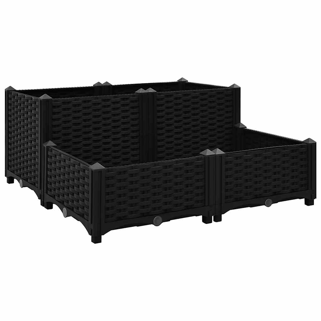 Fiotrice Vidaxl ha raccolto polipropilene 80x80x38 cm