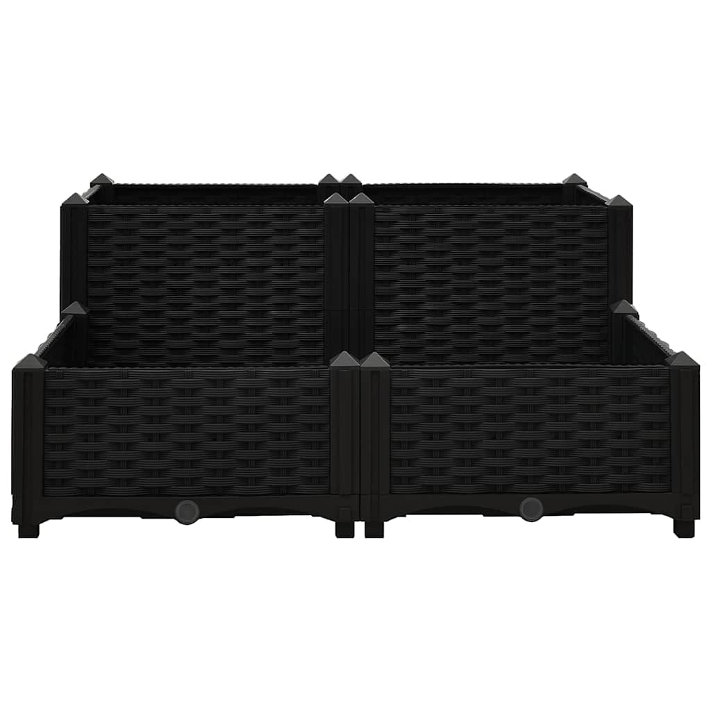 Fiotrice Vidaxl ha raccolto polipropilene 80x80x38 cm