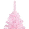 Vidaxl Kunstkerstboom con iluminación y bolas de Navidad de 120 cm PVC Pink