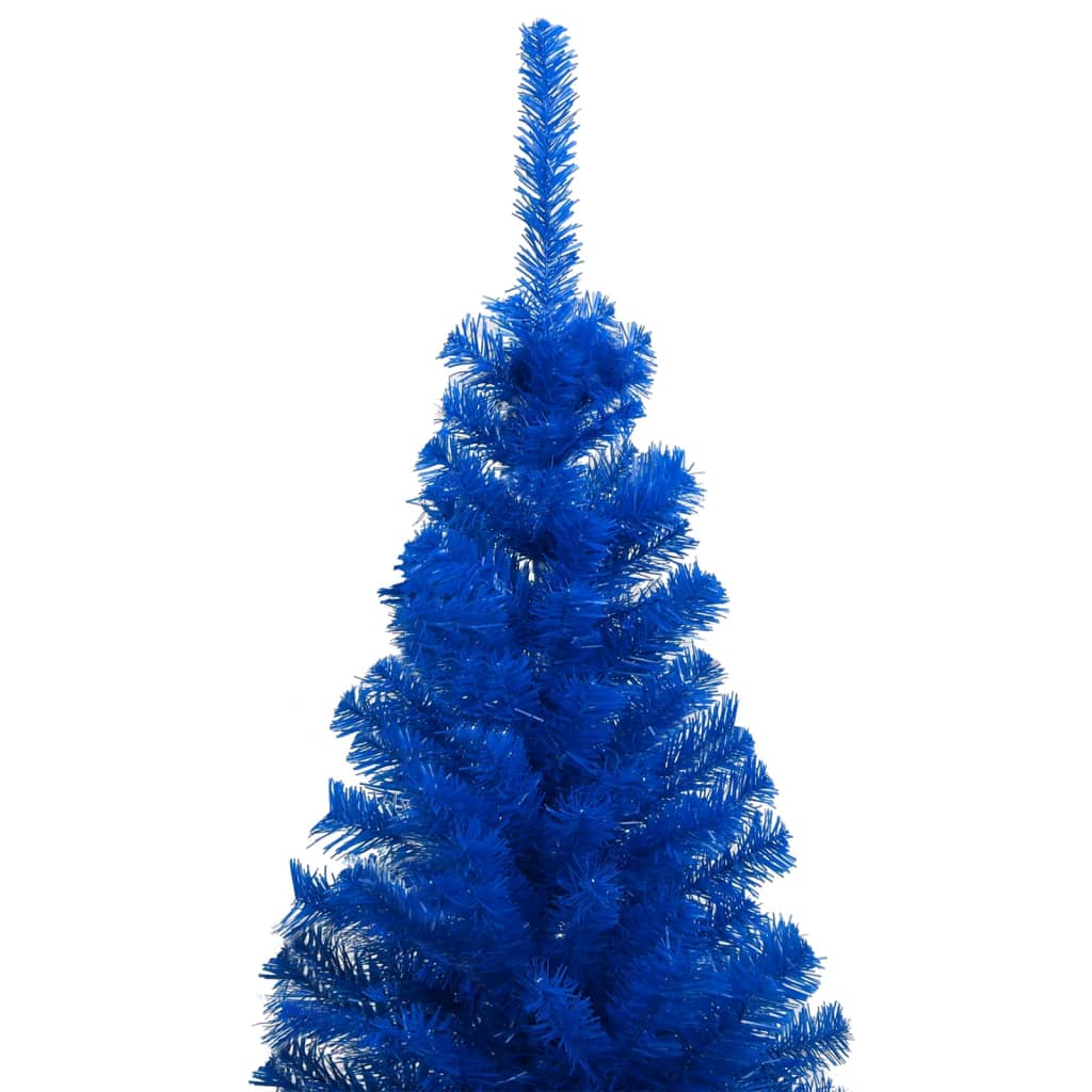 Vidaxl Kunstkerstboom con iluminación y bolas de Navidad de 120 cm PVC Blue