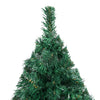 Vidaxl Kunstkerstboom con iluminación y bolas de Navidad de 180 cm PVC Green