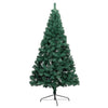 Vidaxl Kunstkerstboom con iluminación y bolas de Navidad de medio de 120 cm de verde