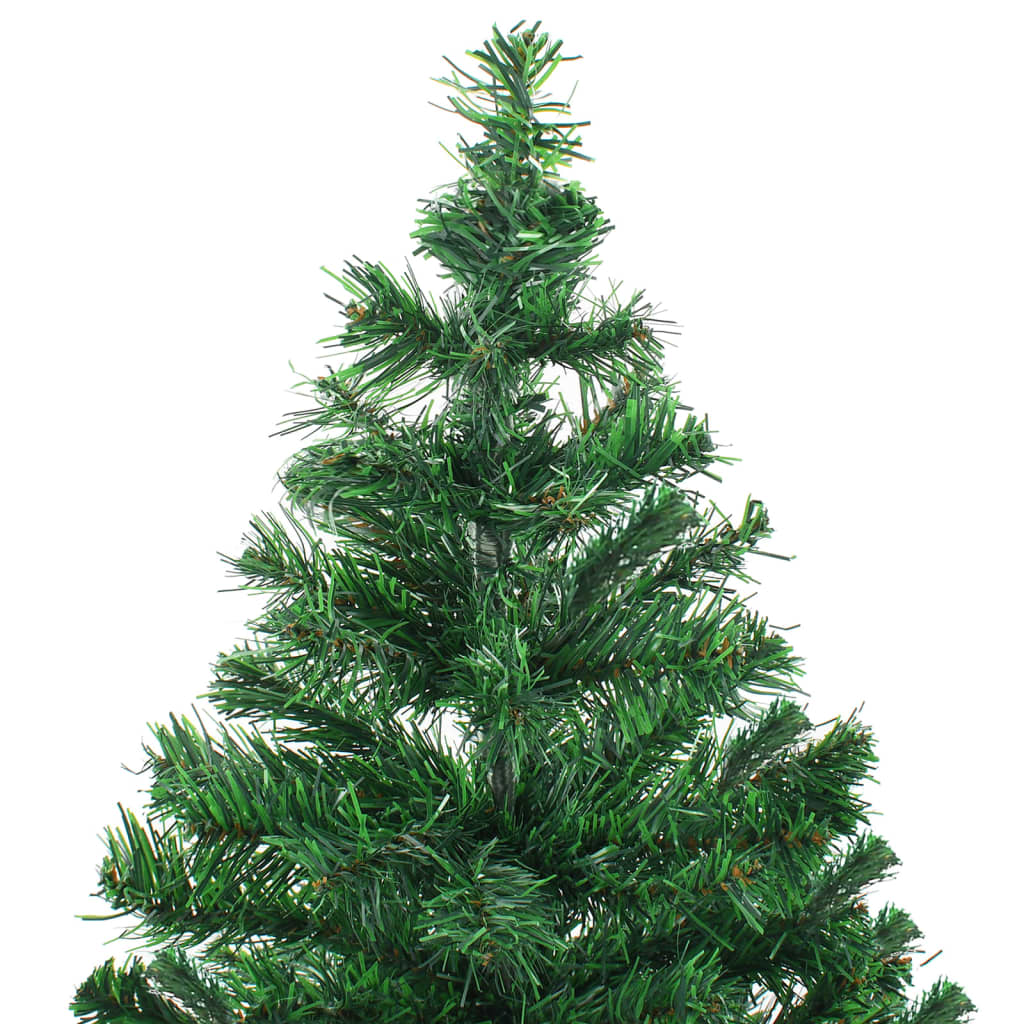 Vidaxl Kunstkerstboom con iluminación y bolas de Navidad 230 ramas 120 cm