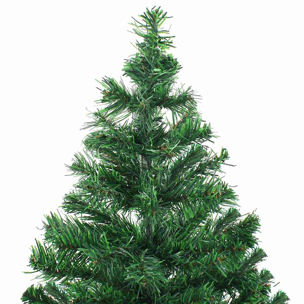 Vidaxl Kunstkerstboom con iluminación y bolas de Navidad 230 ramas 120 cm