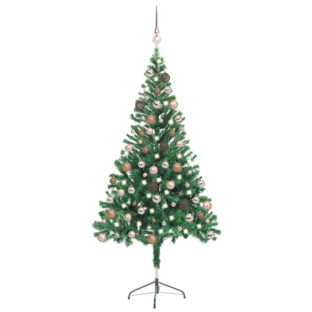 Vidaxl Kunstkerstboom with lighting and Christmas balls 380 branches 150 cm